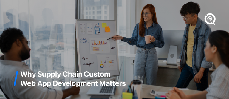 Custom web app development for supply chain dashboard visualization