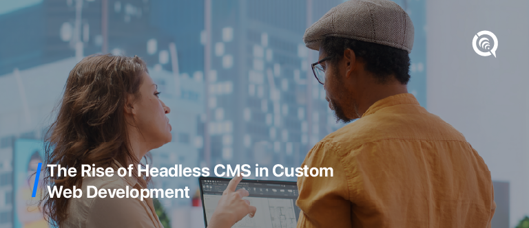 Diagram of Headless CMS architecture showing API connection between backend and multiple frontends