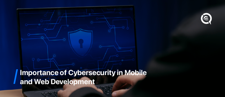Developer implementing cybersecurity in web development dashboard