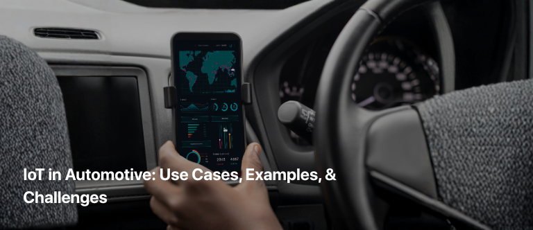 Connected car dashboard showing IoT vehicle data analytics