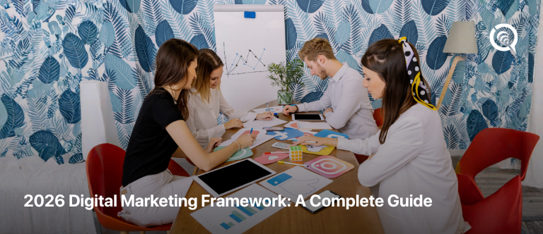 2026 digital marketing framework ecosystem diagram with AI and automation layers