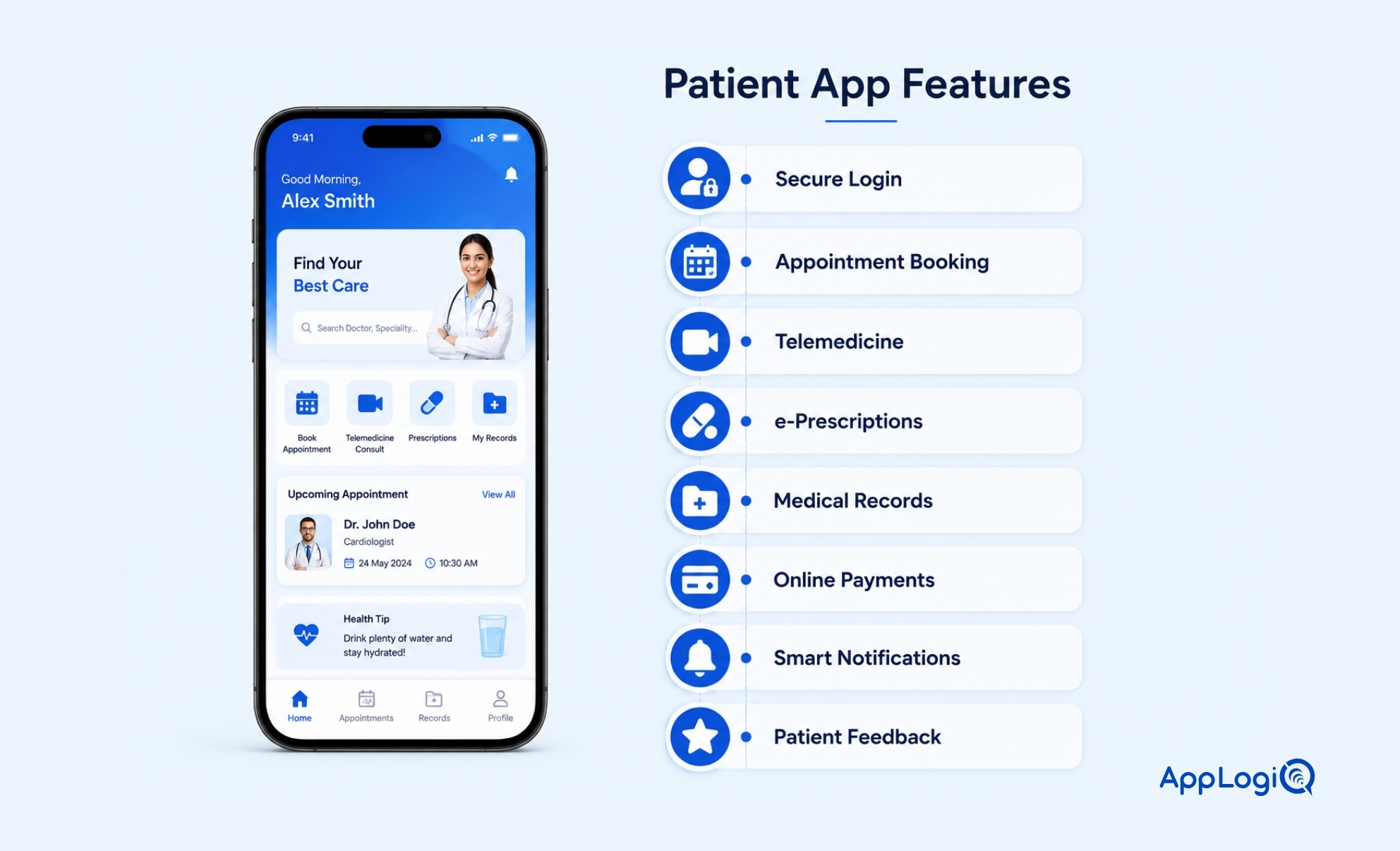Healthcare App Features 
